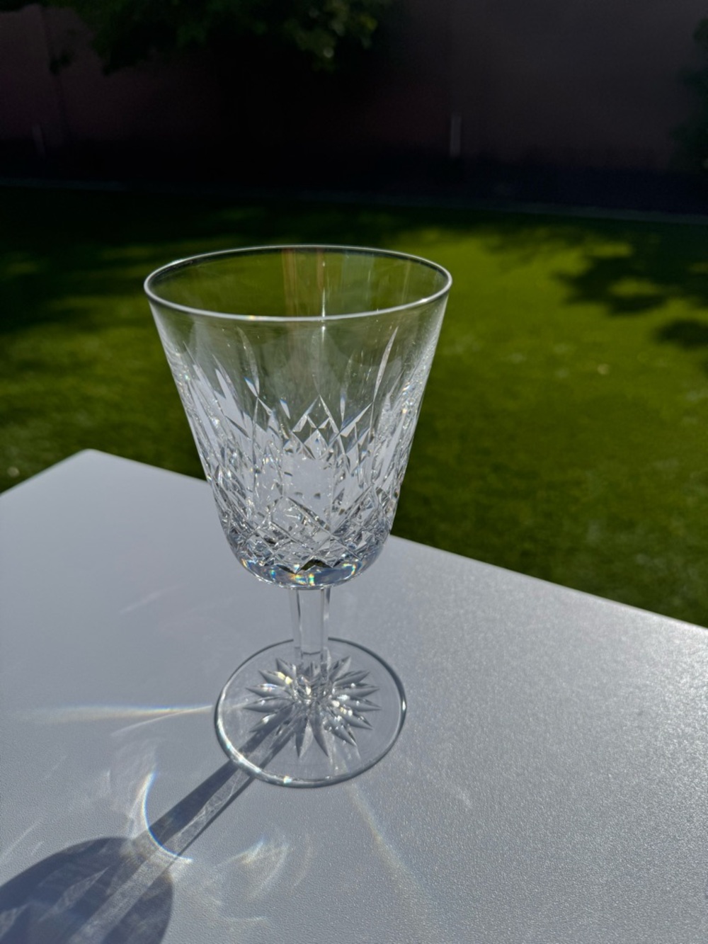 Waterford Crystal Lismore Water Goblet | Elegant Cut Crystal | EUC